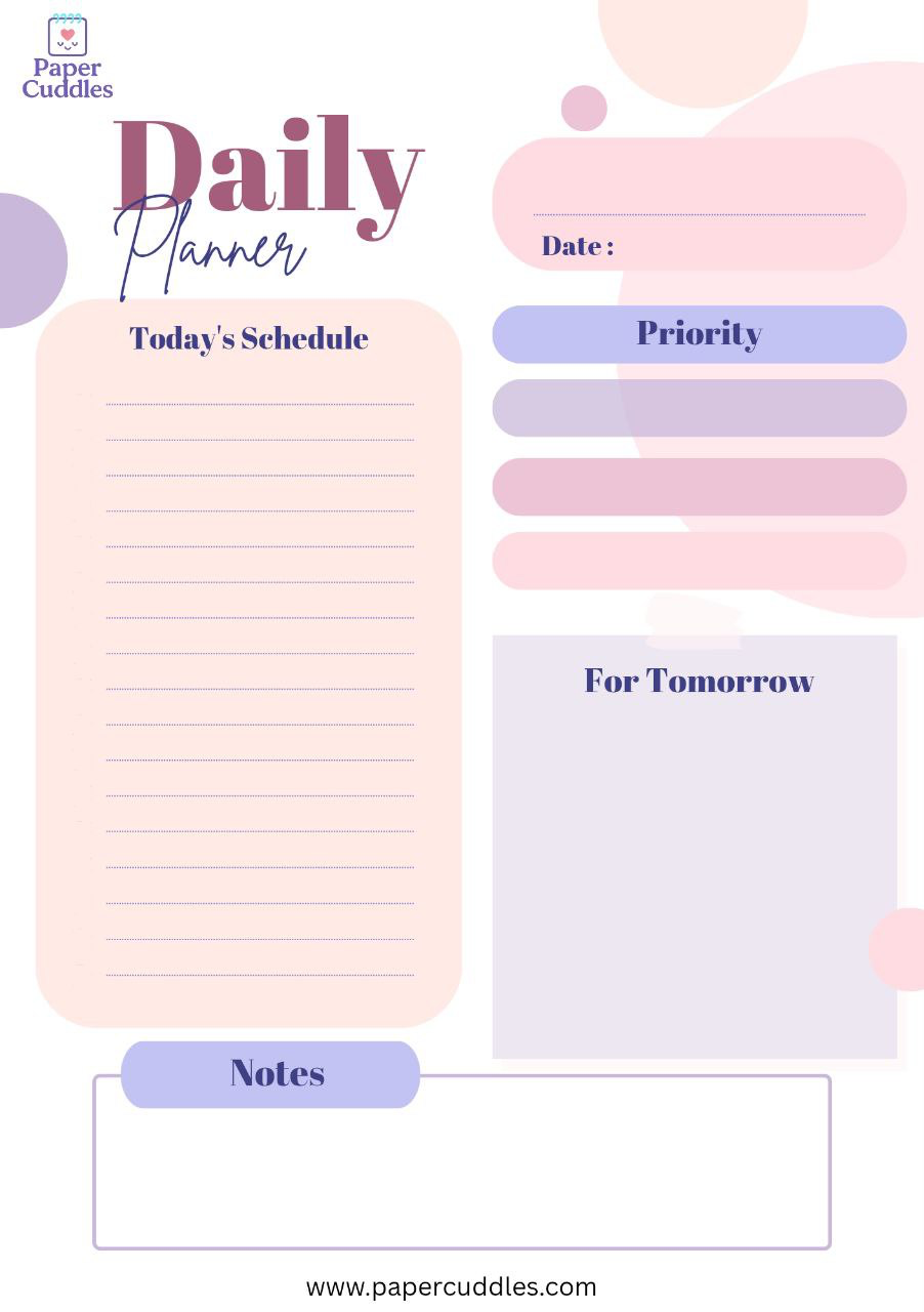 My Happy Day – Daily Planner Notepad | 1 Month Track
