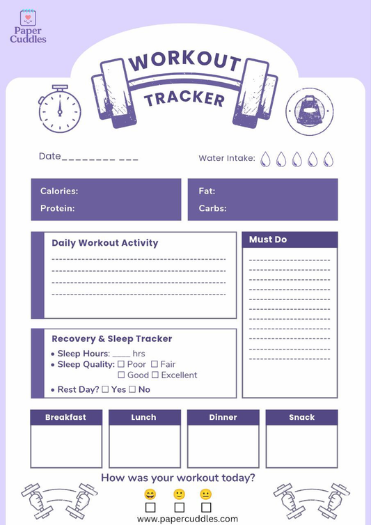 Workout Tracker and Diet Planner