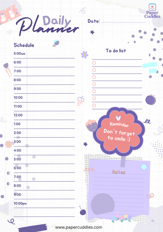Cute Daily Planner