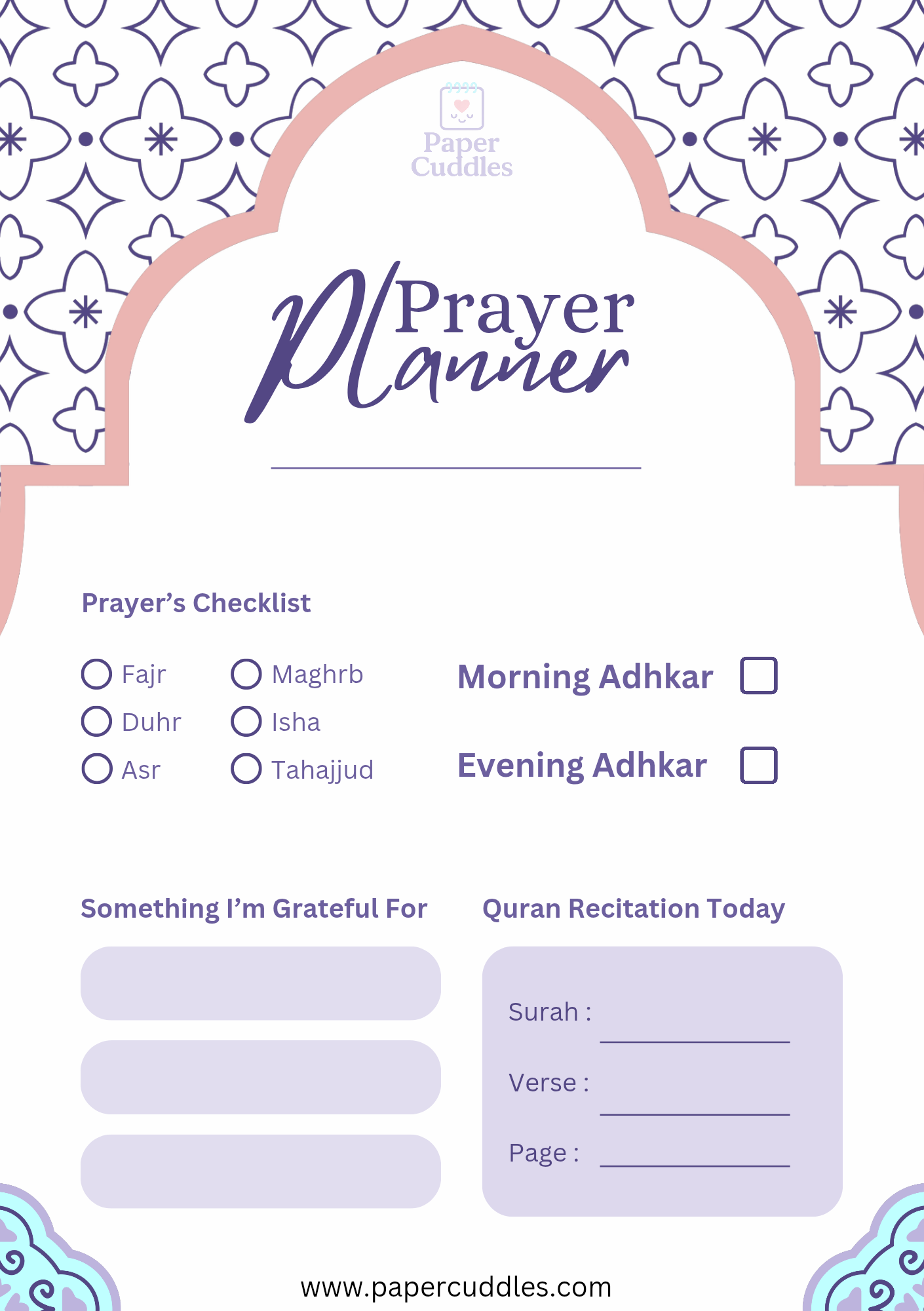 Prayer Planner | 1 Month Track