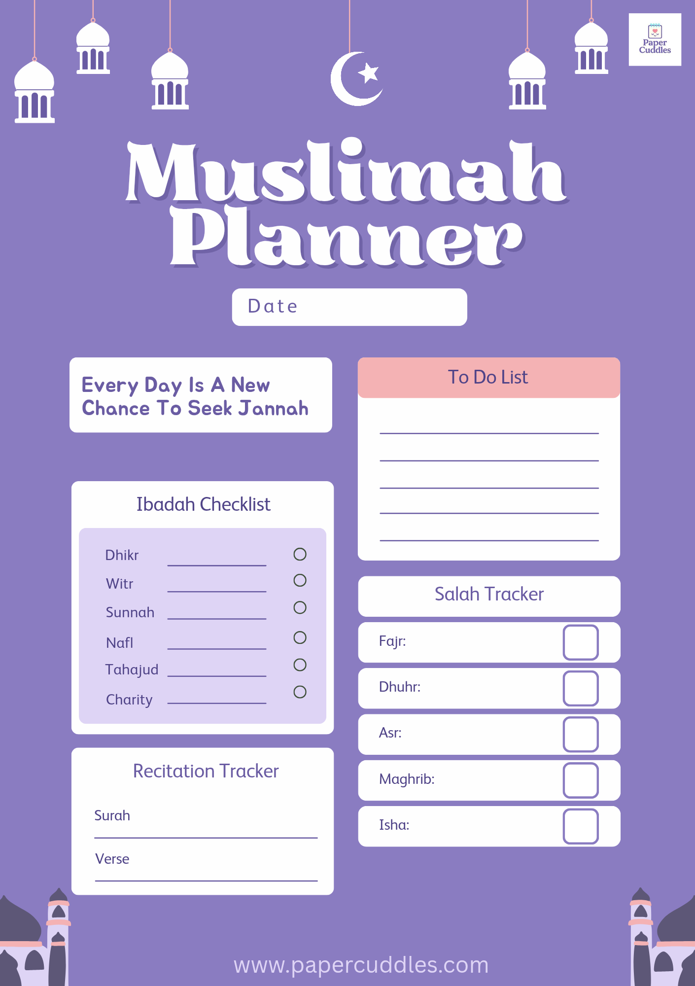 Muslimah Planner | 1 Month Track