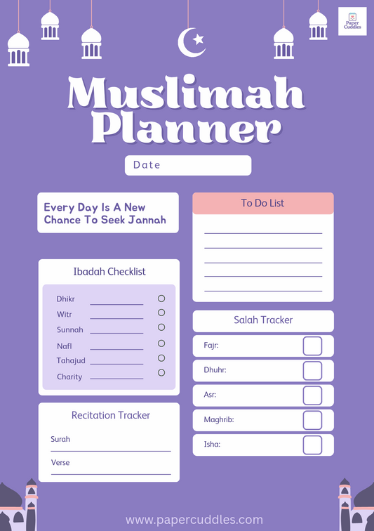 Muslimah Planner | 1 Month Track